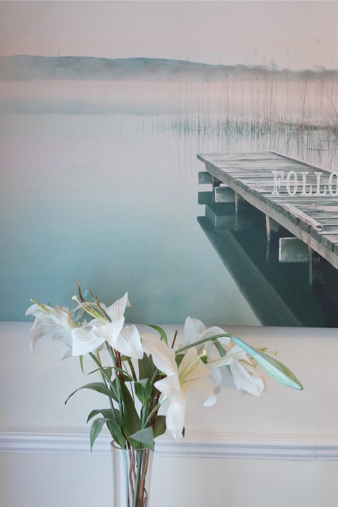 canvas and flowers